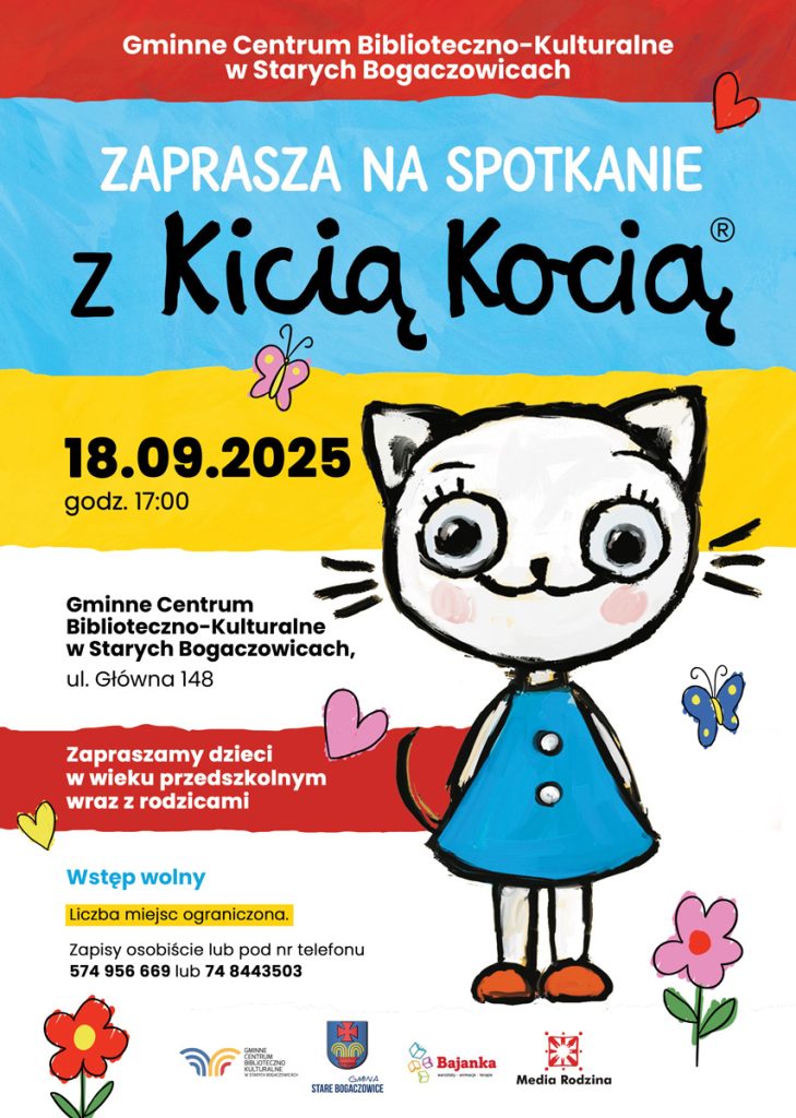 KICIA KOCIA już niebawem odwiedzi naszą Bibliotekę 
